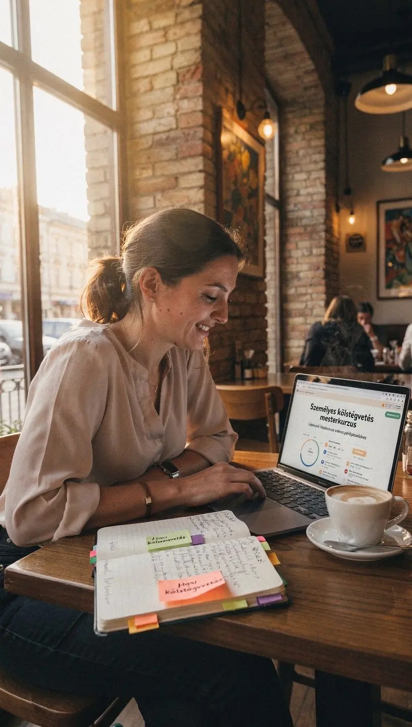 Sikeres pénzkezelés lépései, könnyen érthető formában.