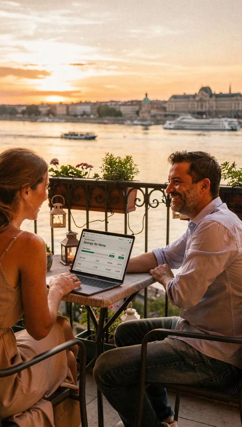 Havi költségvetés tervezésének lépései vizuálisan.